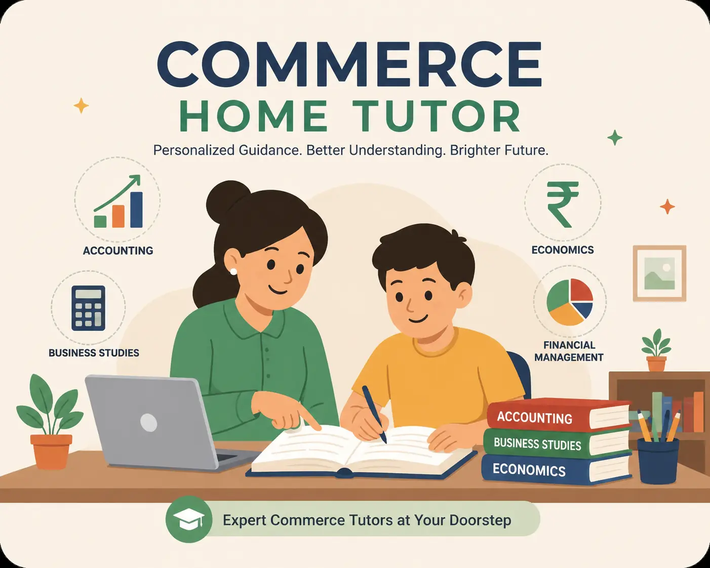Home tutor teaching a student in Lucknow
