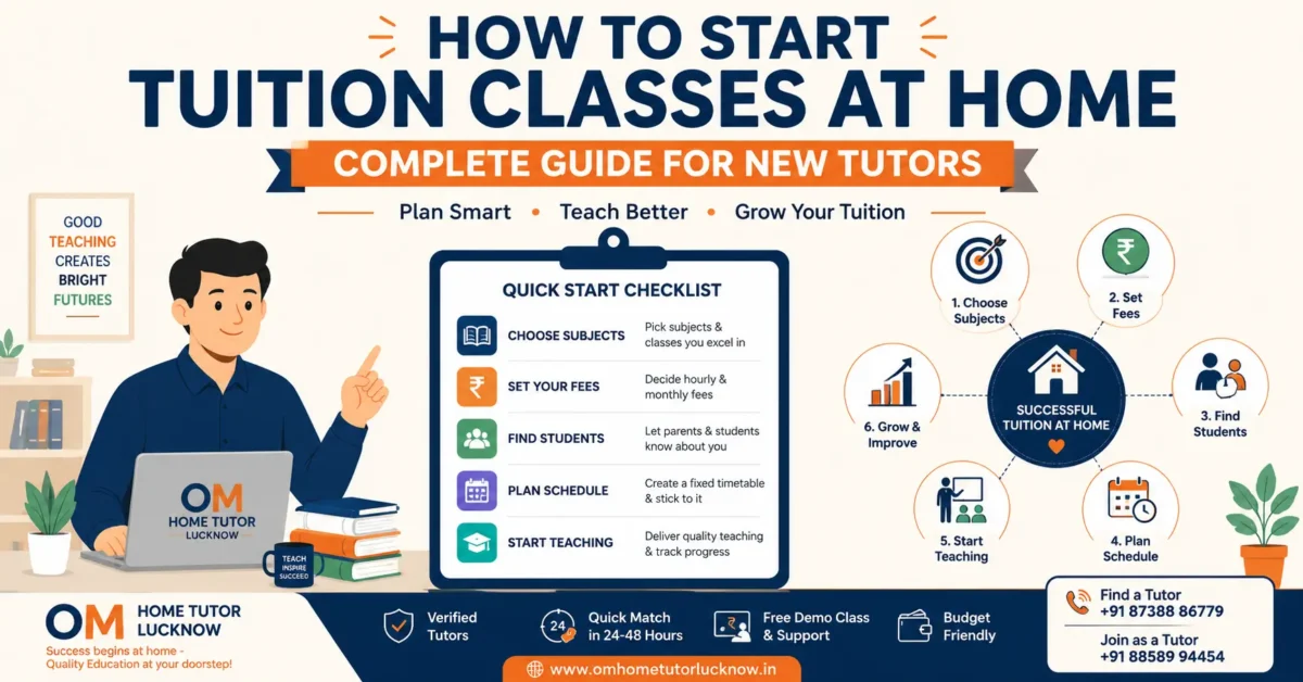 How To Start Tuition Classes At Home: A Beginner’s Guide