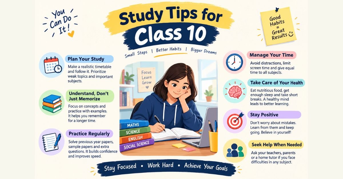 Study Tips for Class 10: Score More in Class 10th Board Examinations