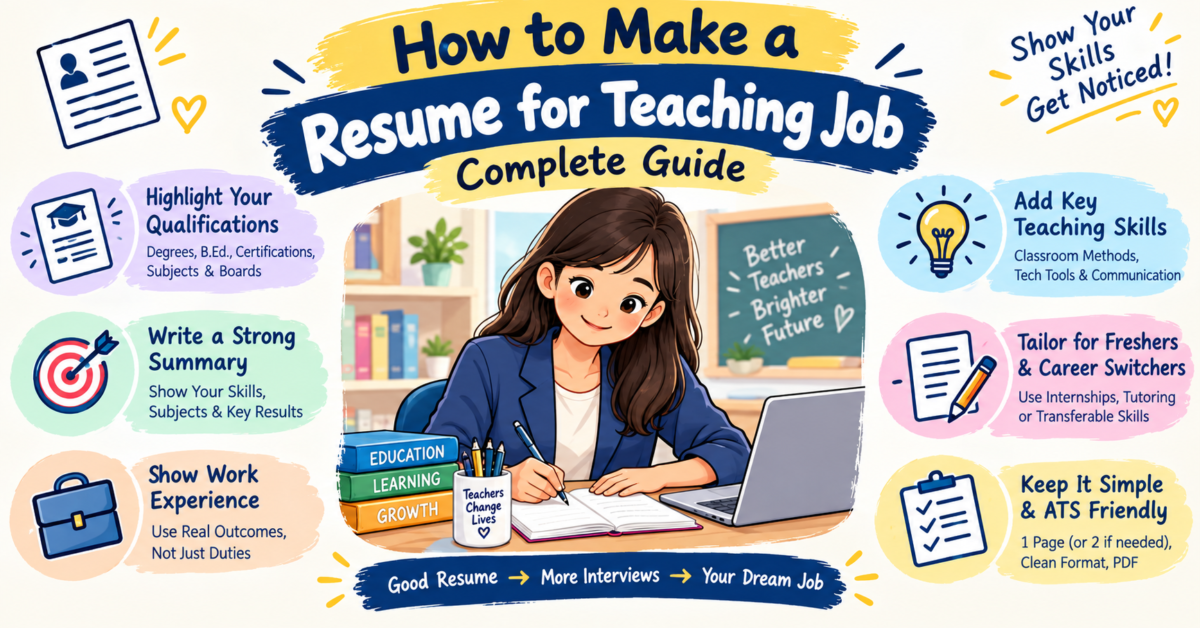 How to Make a Resume for a Teaching Job: A Practical Guide for Educators